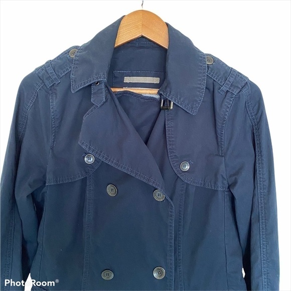 Andrew Marc New York Light Weight Double Breasted Belted Trench Coat,Size Medium - Picture 3 of 14